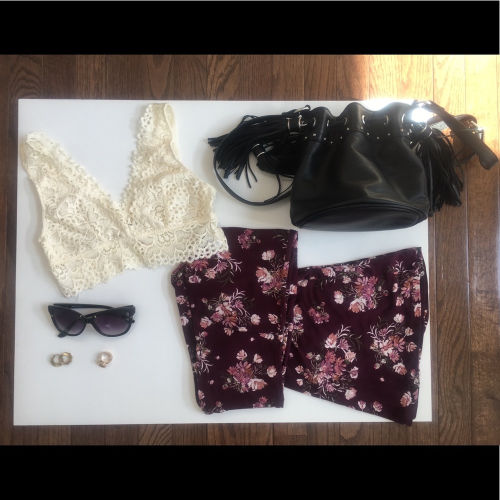 2/$14 LACE, Floral Pattern Bralettes - Picture 2 of 3